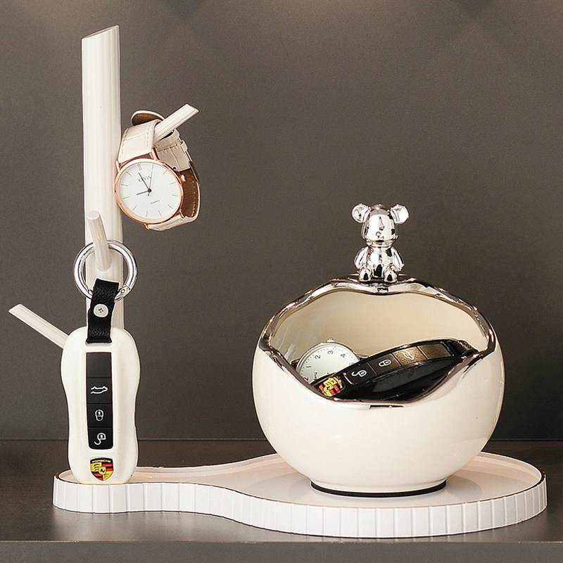 入户门口玄关放钥匙收纳摆件轻奢高档置物架家居鞋柜儿童房装饰品,家居饰品,装饰摆件,淘宝优惠券,粉丝福利购,淘宝优惠卷