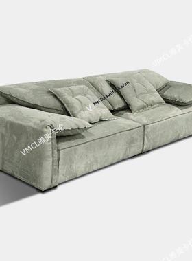 大象耳朵沙发Mootu玛莎凯撒罗马客厅直下经典磨砂布懒沙发