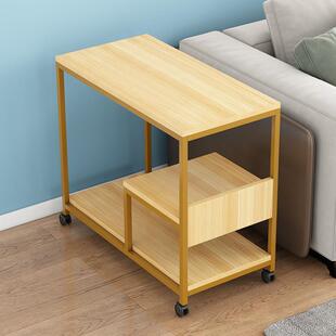可移动沙发边柜角几客厅茶水柜多功能带轮置物架放水桶柜子泡茶桌