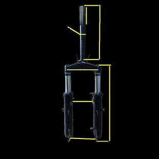 新国标两轮电动车前叉减震新款 小蜜豆前后支架避震器原厂配套一体
