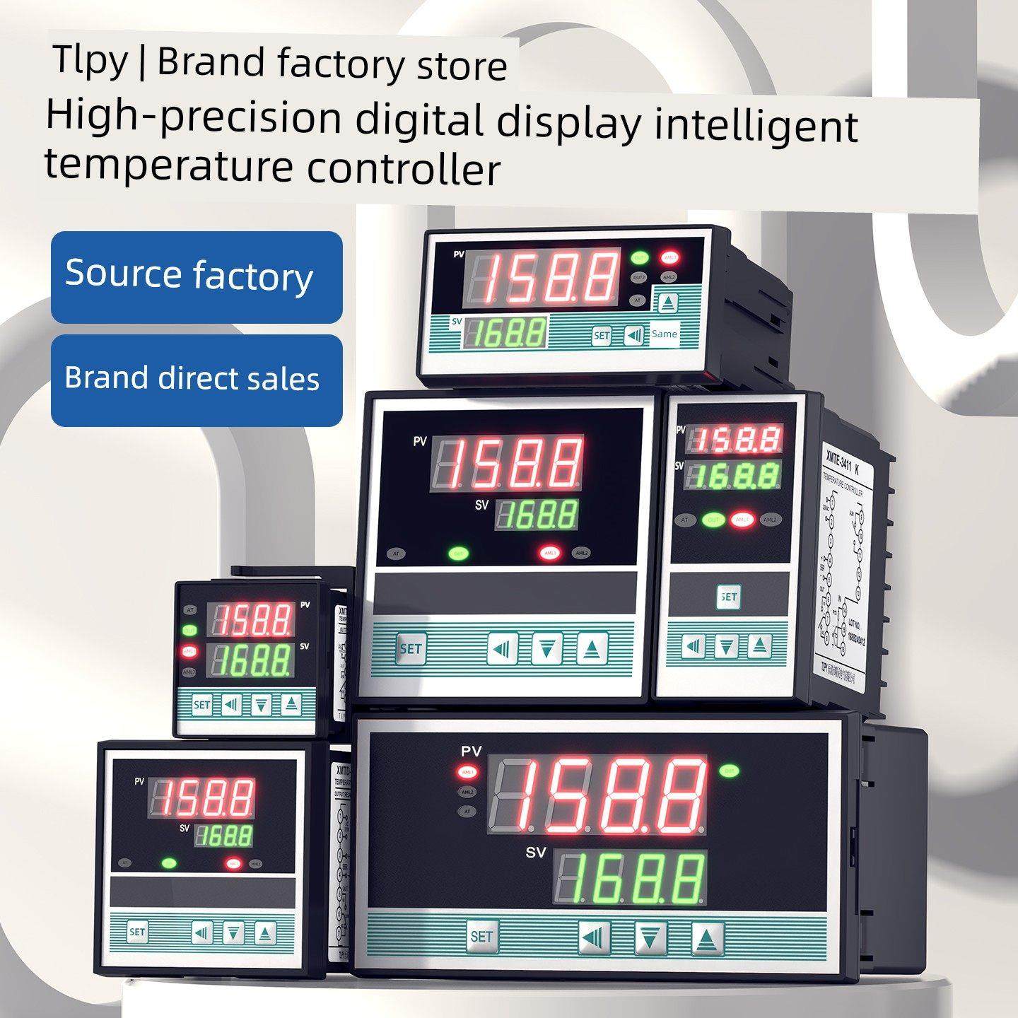 TLPY智能温控器数显表220v全自动温度控制仪开关控温封口机e通用k