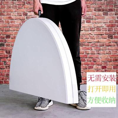 大餐桌圆桌15人家用可折叠折叠圆桌可带转盘家用酒店吃饭大圆桌面