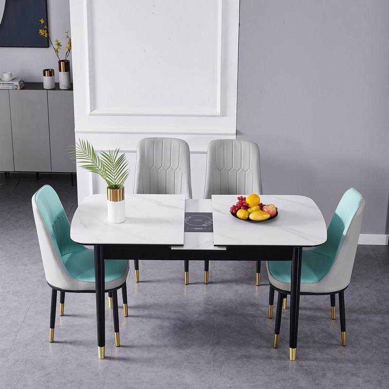 电磁炉多功能餐桌岩板家用小户型实木现代简约折叠火锅可伸缩饭桌,住宅家具,岩板餐桌,淘宝优惠券,粉丝福利购,淘宝优惠卷