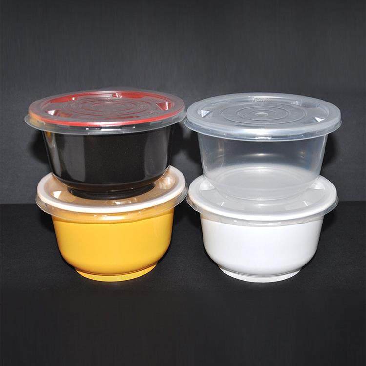 一次性塑料汤碗外卖打包碗快餐圆碗塑料粥碗米饭碗带盖100套包邮,餐饮具,一次性餐盒,淘宝优惠券,粉丝福利购,淘宝优惠卷