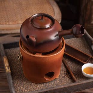 陶瓷窑变家用户外酒精炉围炉煮功夫茶具烧水壶碳炉木炭茶壶可明火