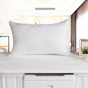 2024新白色珠光浆常规尺寸通用舒适枕芯1对白色纯色PP棉枕头一对