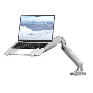 娱旭笔记本电脑倒挂支架机械臂竖立悬空架显示器悬臂增高升降旋转宿舍支撑架散热底座