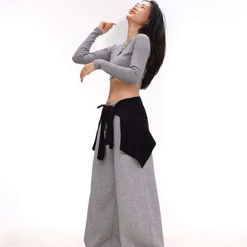 腰封裙叠穿高级感屁帘爵士舞屁帘高街小方巾女夏头巾丝巾百搭配饰