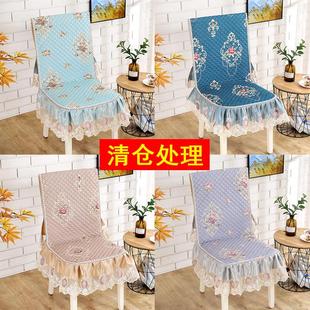 通用加厚布艺餐椅垫坐垫靠垫一体防滑家用凳子垫套 坐垫椅子垫四季