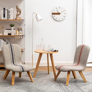 布艺小椅子家用靠背矮款大人房间卧室客厅网红小凳子软座结实耐用