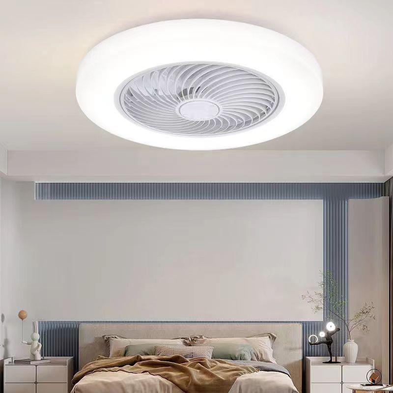 智能765体吸顶卧室风扇隐灯超静音家用一客厅大风力厅形带电餐风