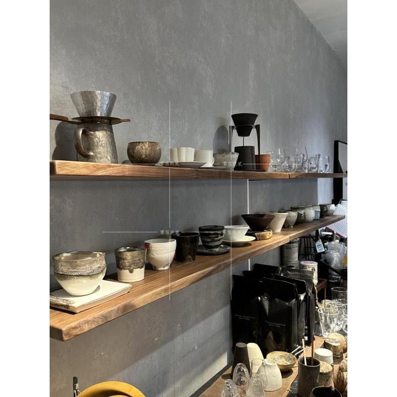 隔板置物架无痕书架客厅墙上装饰层板背景咖啡厅民宿艺术墙面壁挂