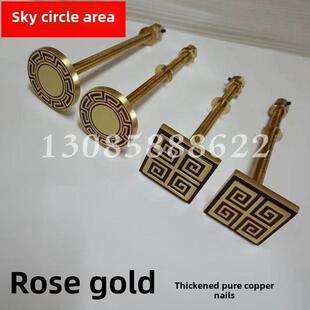 中国古代纯铜泡钉房屋门木门鼓钉圆钉实心螺丝钉古建筑门钉