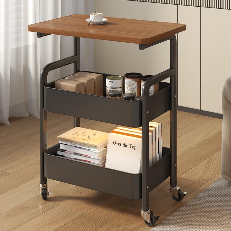 茶几小推车置物架高桌子客厅零食收纳层架沙发边几可移动床边