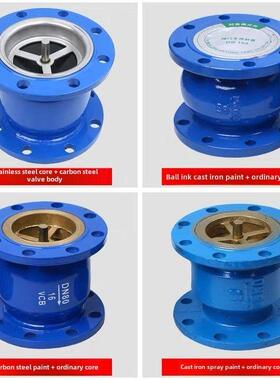 消声止回阀 HC41X-16Q 单向逆止阀 法兰止回阀 DN40 50 65 80 100