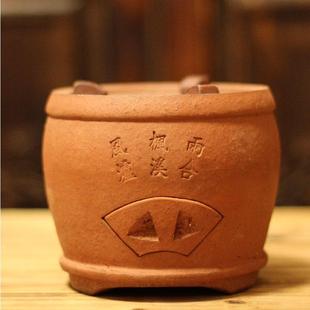 手工养生陶壶小风炉 红泥电陶炭炉煮烹茶烧水家用户外陶土老式