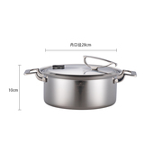 百灵鸟28cm汤锅18 10不锈钢家用无涂层炖锅加厚微压