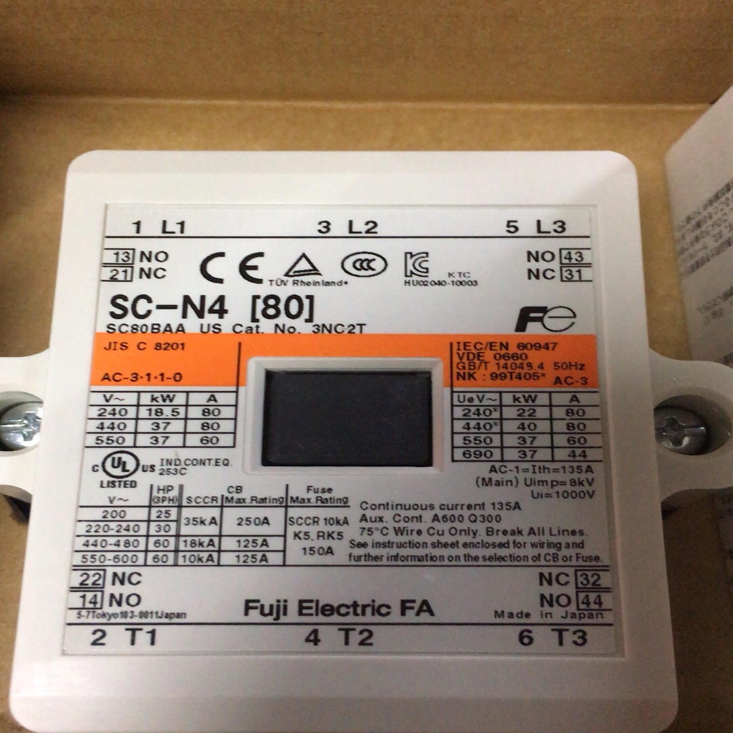 全新日本富士交流接触器SC-N4AC110V