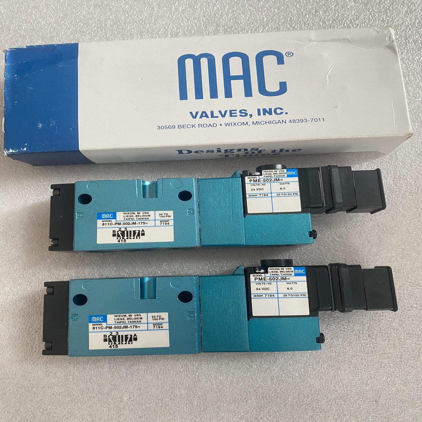 MAC电磁阀811C-PM-502JM-175 PME-50
