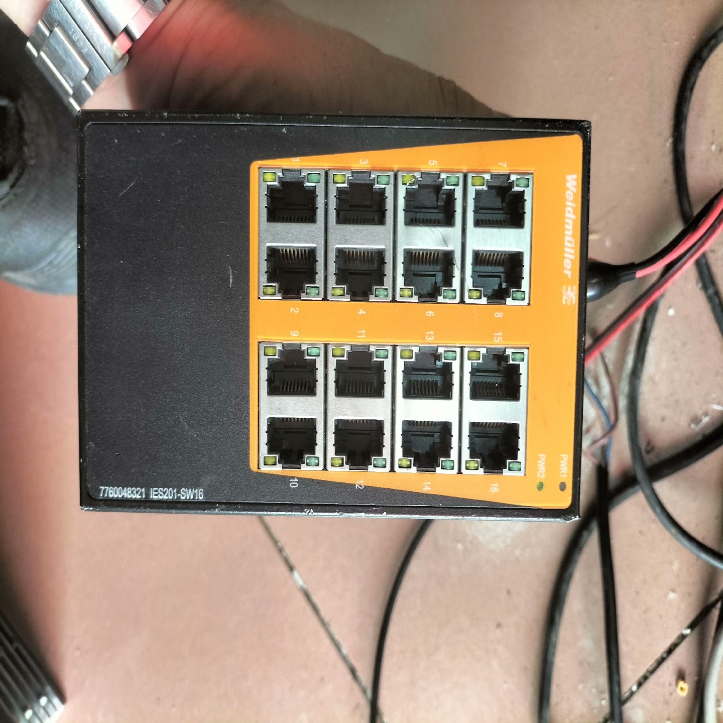 魏德米勒16口IES201-SW16交换机 拆机 实物图 功