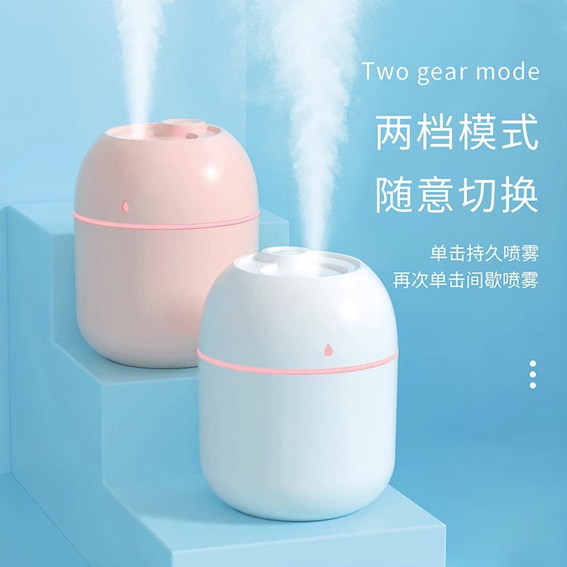 2023新款小型USB加湿器大雾家用卧室床头办公室桌面空气教室加湿器雾化孕妇婴儿补水净化喷雾礼品便携喷雾器