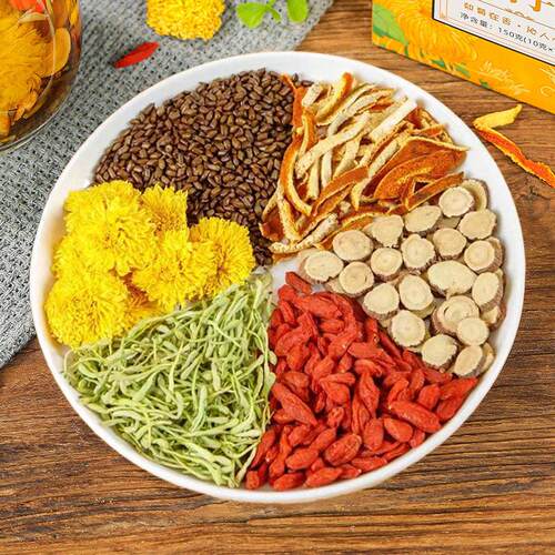 颐方集菊决花明子茶1皮50g/15包橘甘SYU草金银花正生品养代用冲泡
