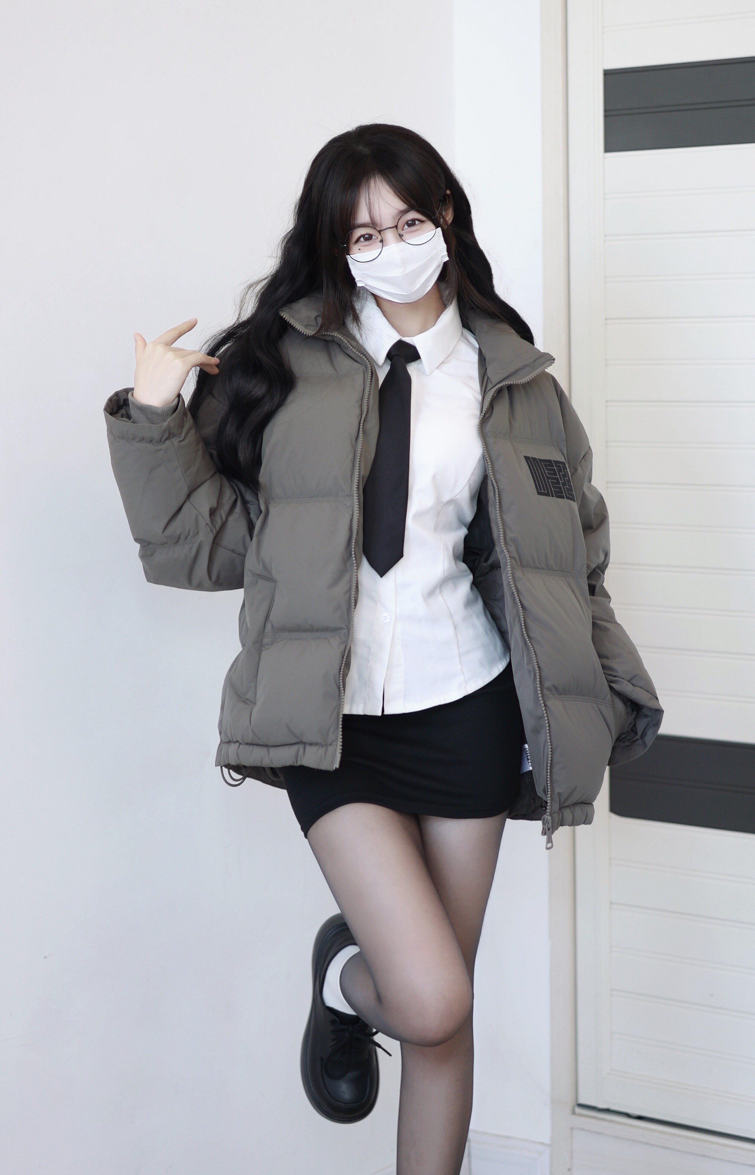 UFZ90白鸭绒羽绒服男女生情侣装国潮牌高街立领加厚保暖外套冬季