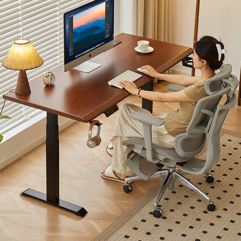 电动升降桌实木电脑桌电竞桌子智能卧室家用办公书桌学习桌工作台,住宅家具,电动升降桌,淘宝优惠券,粉丝福利购,淘宝优惠卷