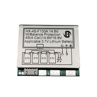4串12.8V磷酸铁锂保护板4串14.8V锂电池充电板带均衡100A分口16.8