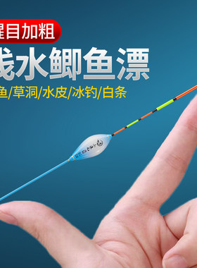 浅水短小鱼漂加粗醒目尾鲫鱼鲤鱼漂白条黑坑冰钓大棚钓虾纳米浮漂