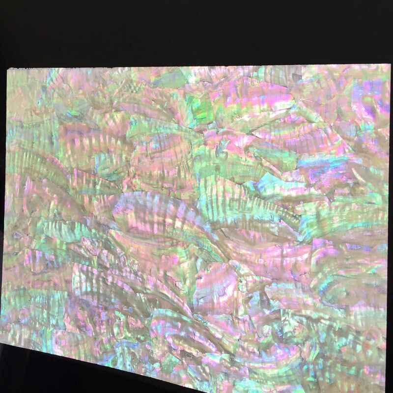 极速五彩大片纹渤海湾鲍鱼贝壳片镶嵌G螺钿漆器画雕花薄片创意设