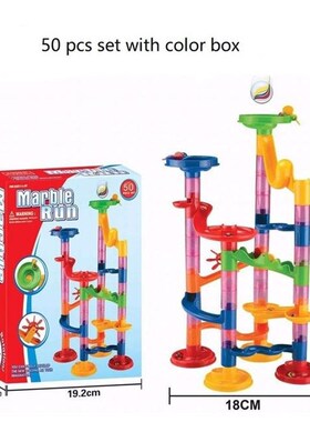 极速MaRBle RaCe Run Maze Balls TRaCk DIY ConOsTRuCTIon BuIlD