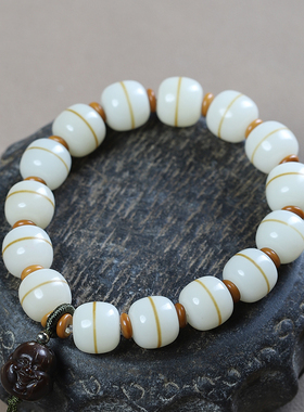 极速奶油夹心菩提手串一线天绕指B柔菩提子文玩佛珠学生盘玩手链