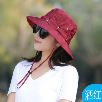 极速Waterdproof Bucket Hat Summer Men Women Boonie Hat Outdo