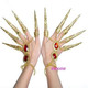 indiani dance thai golden 极速2pc belly finger jewelry danci