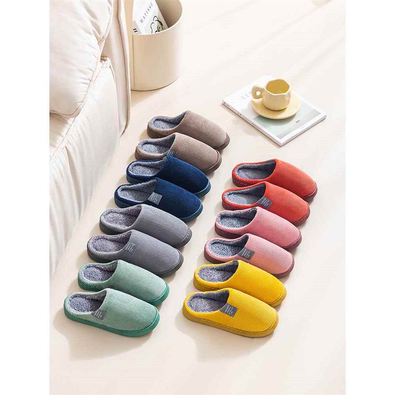 极速大码厚底棉拖鞋男o士冬季室内居家防滑加绒保暖全包跟棉拖不