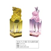 极速宝宝新c款 新生纪念胎毛章 脐带胎发章水晶立雕百鸟朝凤龙生九