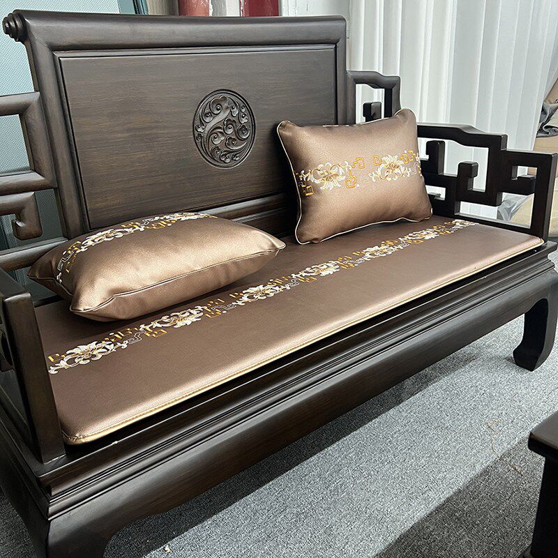 极速中式红木沙发坐垫四季通用客厅实木家具凉席座垫沙Y发套罩防