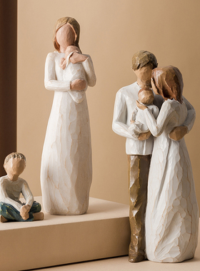 极速Home Decor Resin Statue People Model FigurRines for Inte