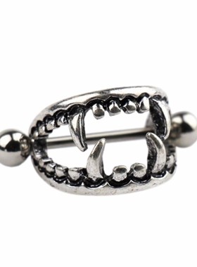 极速1pcs 14G Titanium rNipple Piercing Heart Barbell Opal Ni