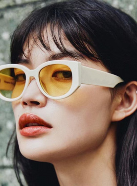 极速跨境时尚2022新款太阳眼镜 C个性椭圆网红同款太阳眼镜抗UV太