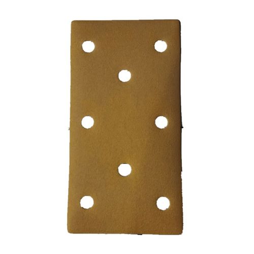 极速长方形干磨砂纸 m3+2+3喷漆腻子原子灰打磨8孔植绒气动通用黄