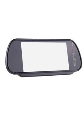 极速数字高清7寸後照镜 AV车载显示器 12-24V货车小车通.用 倒车