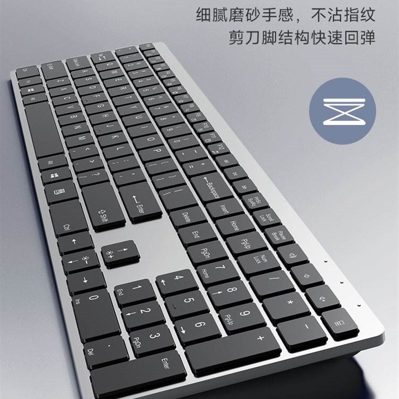 新品蓝牙无线键盘鼠标套q装机械笔记本电脑办公静音充电款键鼠适图片