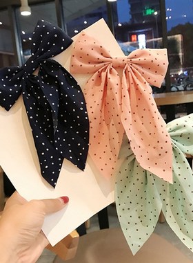 极速New Ribbon Blow With Clips Elegant Double Layer Bowknot