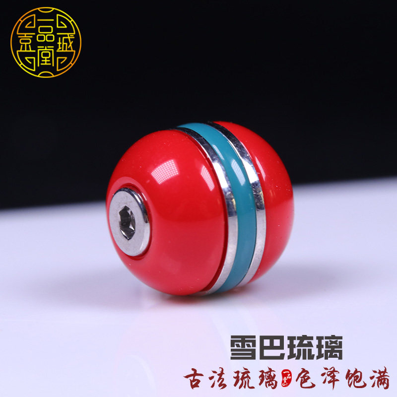 极速雪巴琉璃配珠老型桶汉堡珠y单珠腰顶珠 西藏料器手串长串DIY