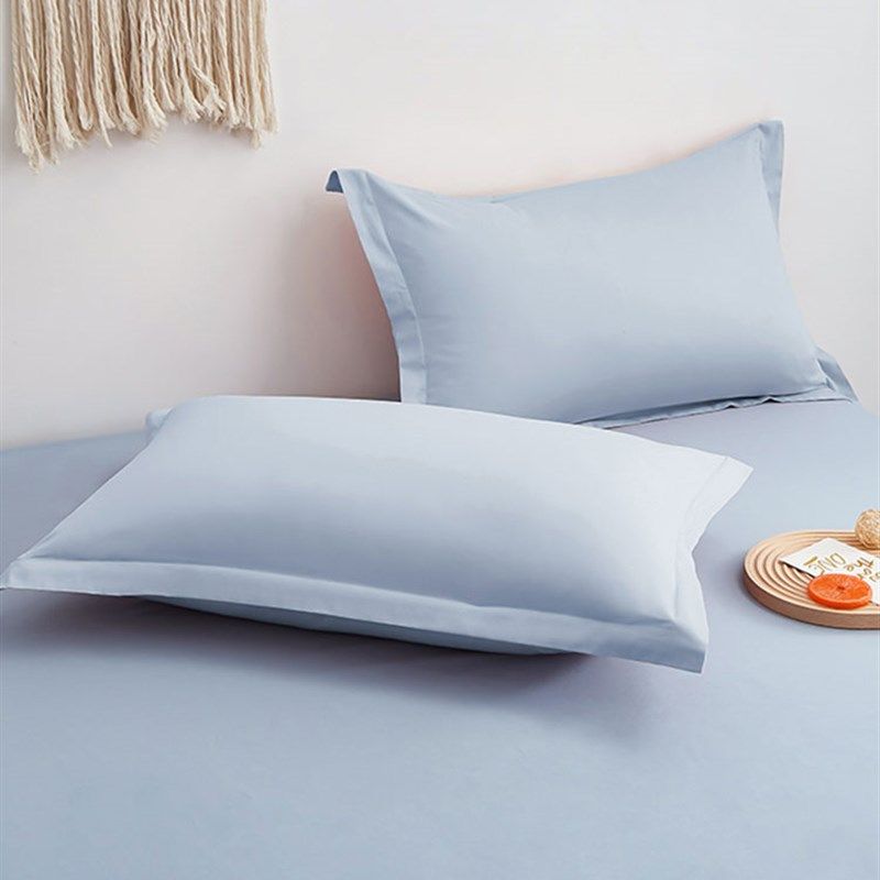 极速纯棉a枕套紫色枕头套48x74一对装100全棉纯色枕头罩粉色忱头,床上用品,枕套,淘宝优惠券,粉丝福利购,淘宝优惠卷