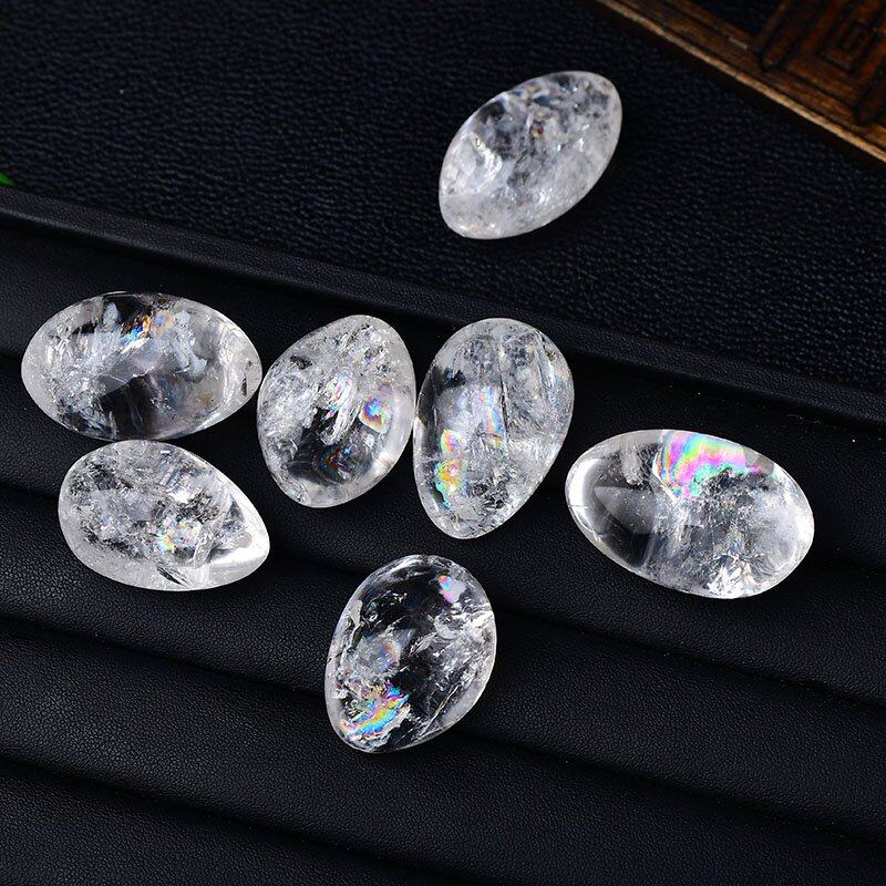 极速天然白水晶原石摆件喜马拉雅彩虹光晶体把玩R件鱼缸造景矿石