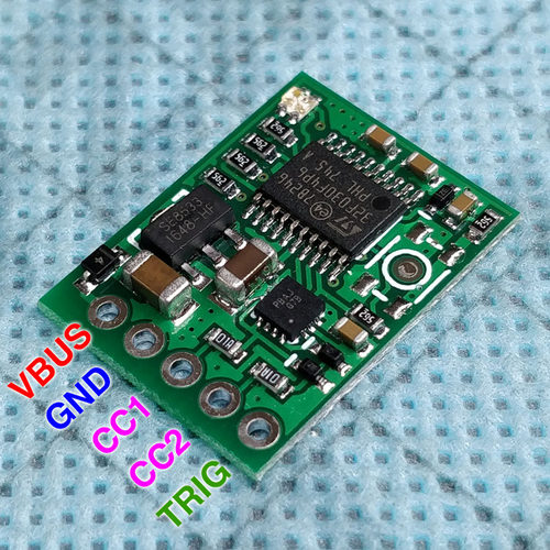 新品USB-C PD2.0 3.0v转DC诱骗快充触发轮询检测器笔记本供电改Ty