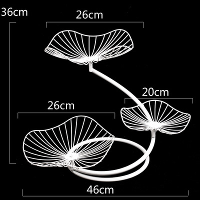 极速北果盘创意现代客厅家用三层果盘简J约铁艺多层果盘零食收纳